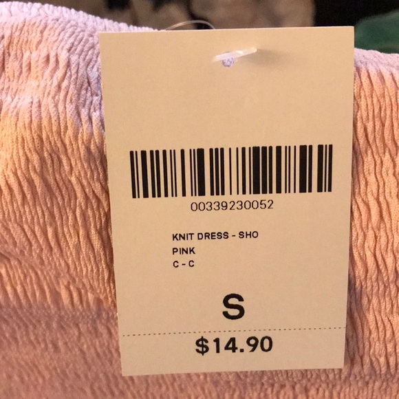 NWT Smocked Tube Mini Dress Strapless Bodycon - Picture 2 of 3